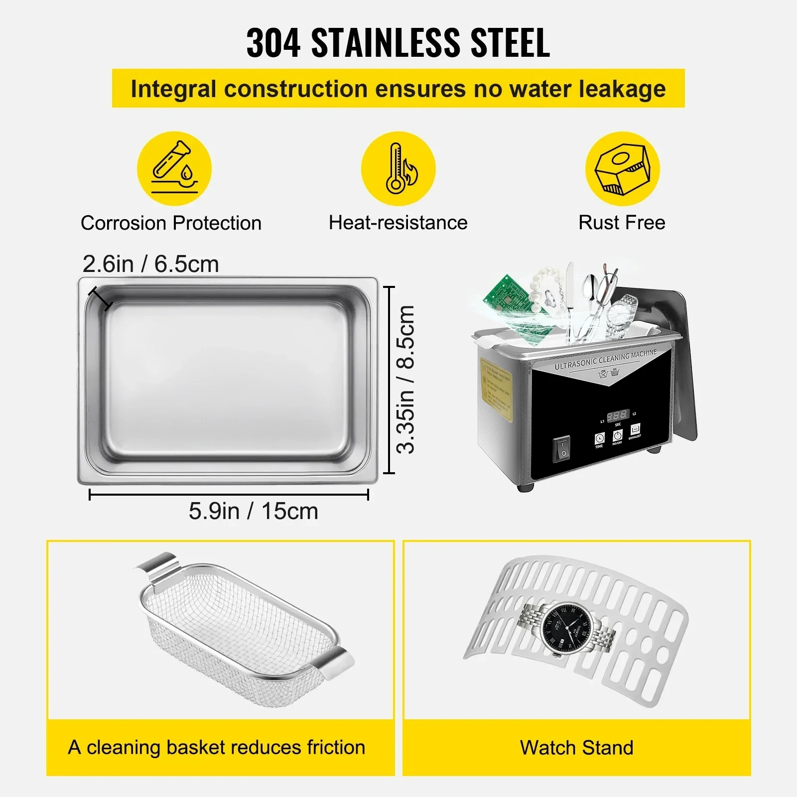 SIHAO Ultrasonic Cleaner Stain - đánh giá và giá Home Appliances