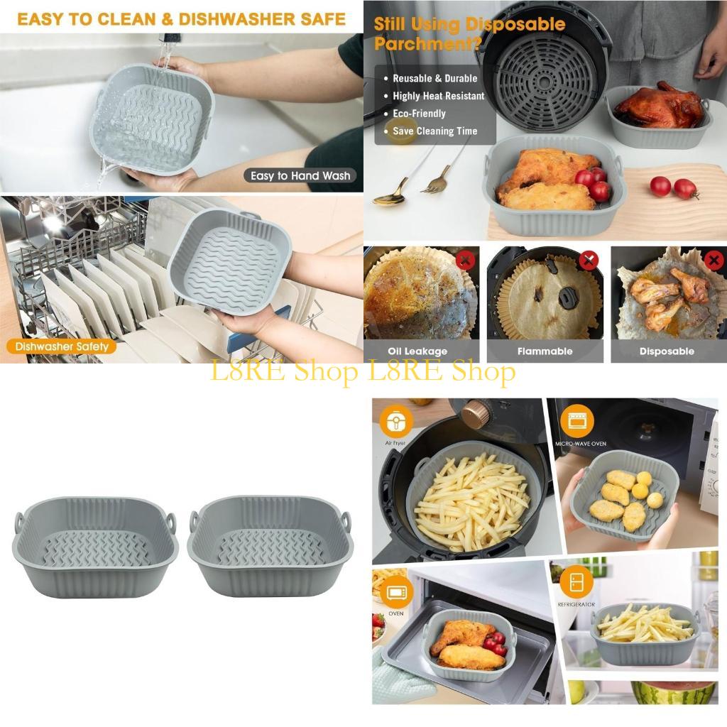 Gói L8RE gồm 2 lớp lót silicon - đánh giá và giá Air Fryer Silicone Pot Liner