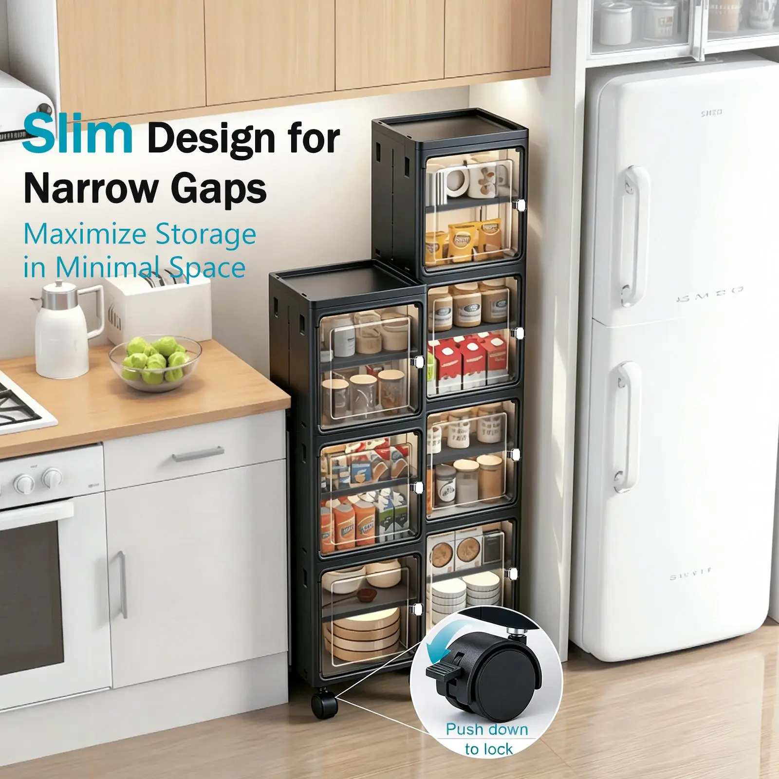 5-Tier Black Slim Narrow Rolli - đánh giá và giá Laundry