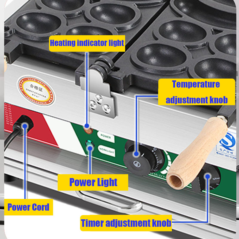 4-hole 110V/220V Non-stick Rou - đánh giá và giá Mini Waffle Maker Machine